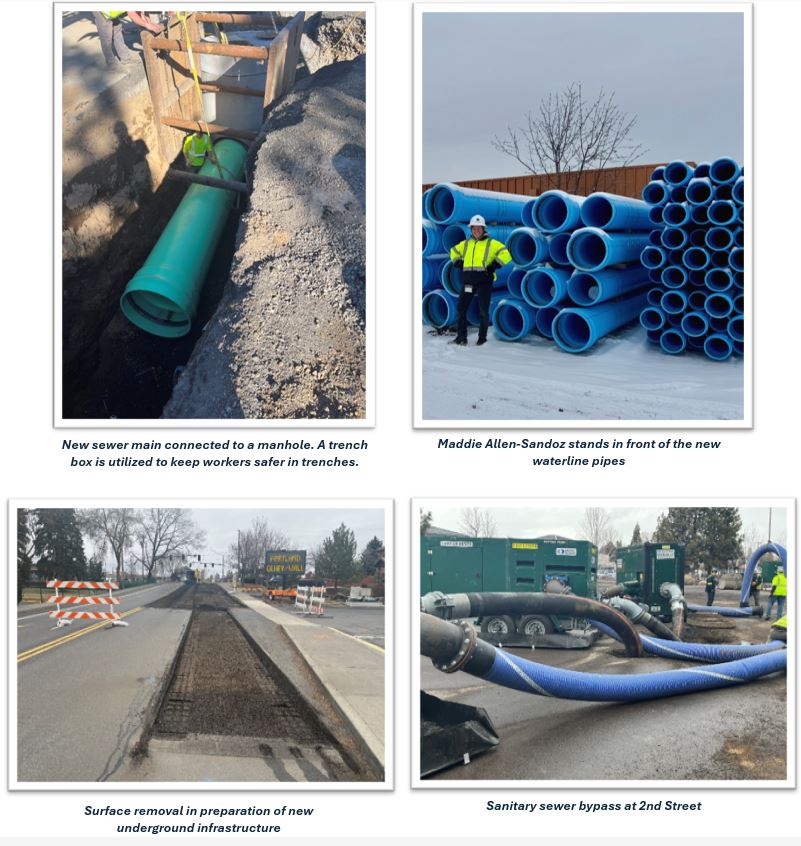 four Olney project construction photos  