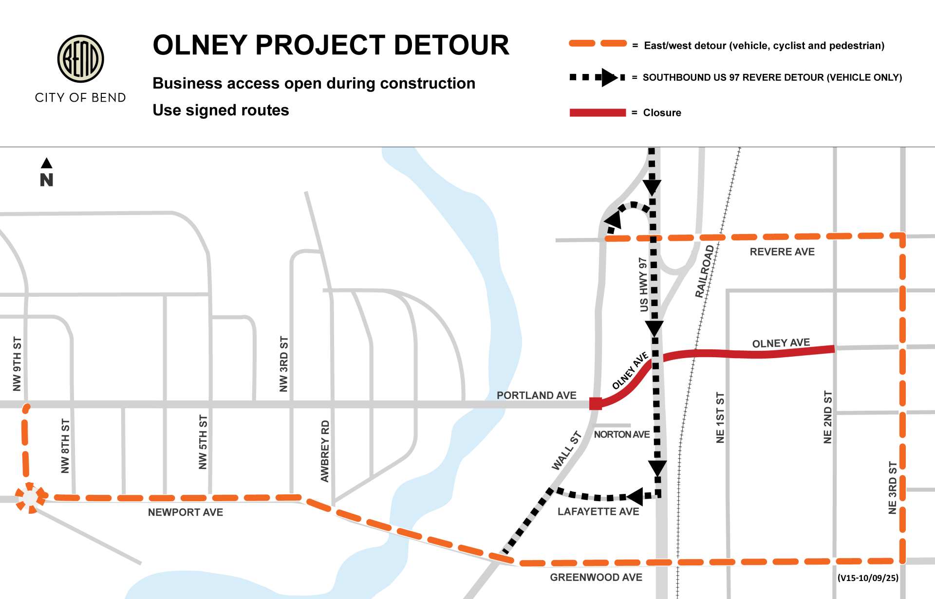 Olney-Wall intersection closure Oct. 27-29